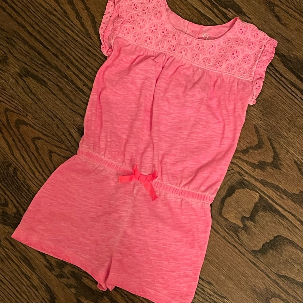 2T Little Girl Pink Romper